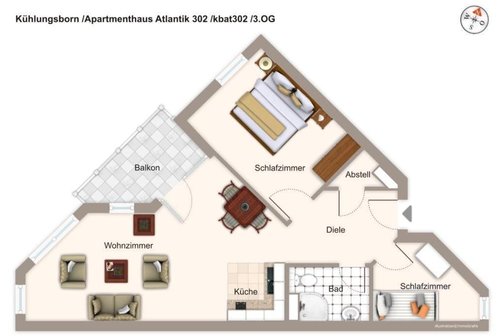 Apartmenthaus Atlantik Apartmenthaus Atlantik 302 Ostseebad Kühlungsborn Extérieur photo